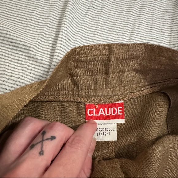 Vintage 1970s tan midi skirt - Picture 6 of 10